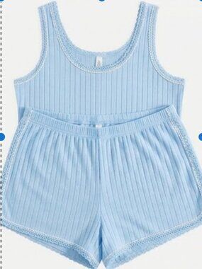 NWOT Joyspun Pajama Set Women 2x Short-Tank Top Plus Size Sleepwear Cotton PJ XX